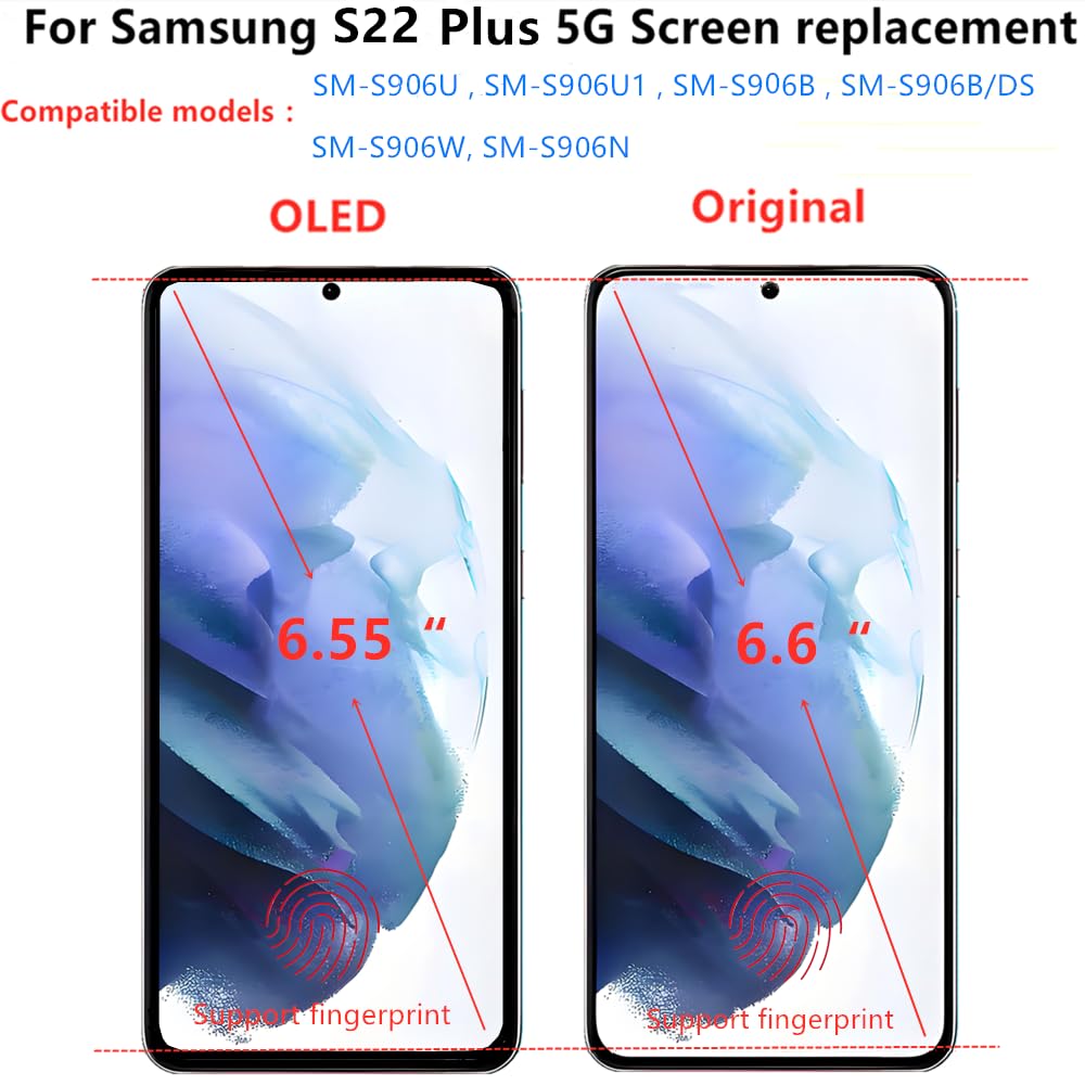 Mosgoo Marka Samsung S22 Plus Ekran Dokunmatik