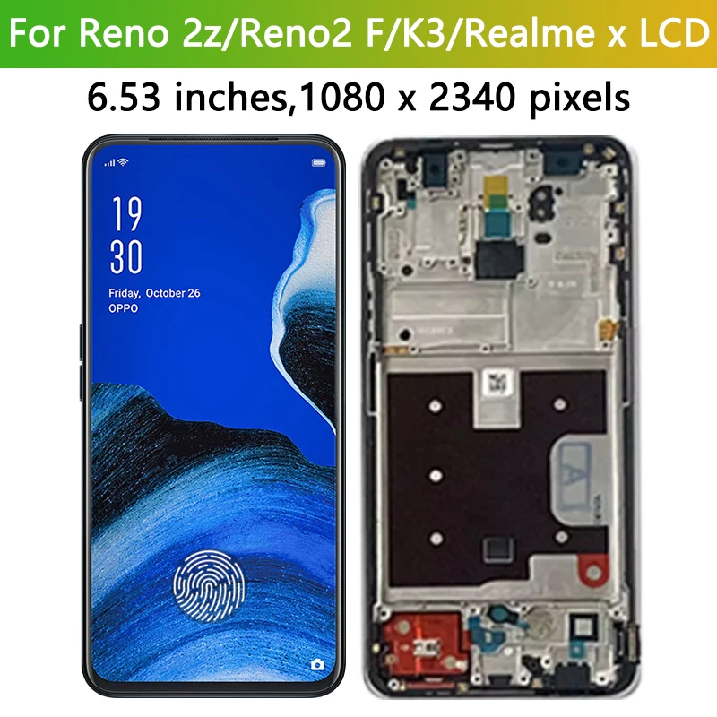Oppo Reno 2Z Çıtalı Oled Ekran Dokunmatik