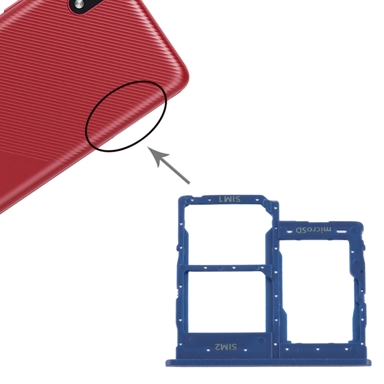 Samsung A01 Core A013 Sim Kapağı Mavi