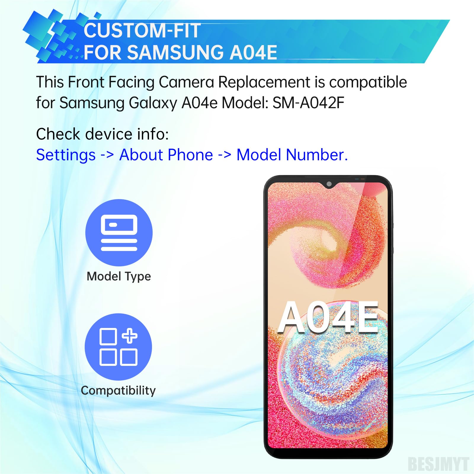 Samsung A04E A042F Ön Kamera