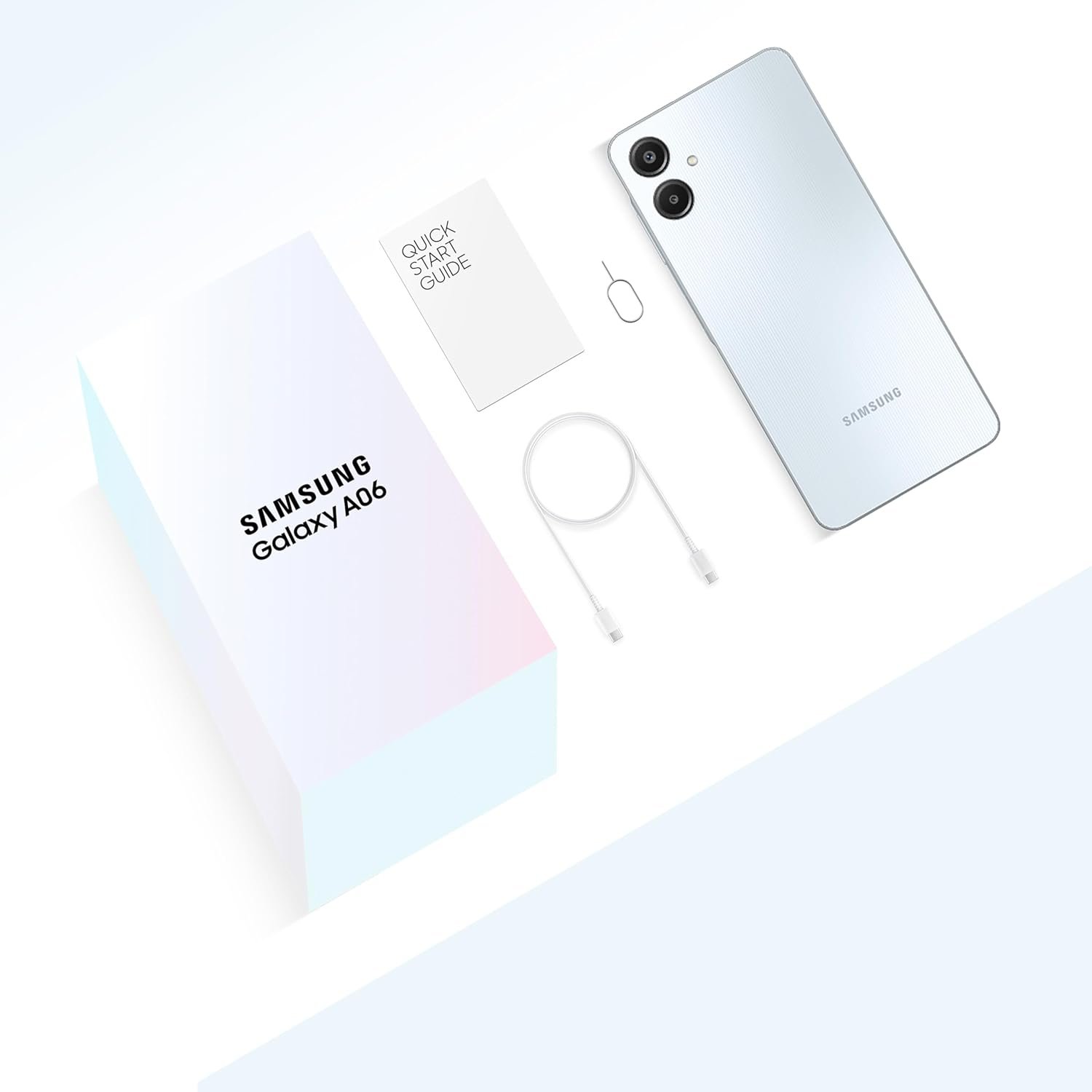 Samsung A06 A065 Parmak İzi Gümüş