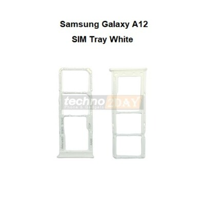 Samsung A12 A125 Sim Kapağı Beyaz