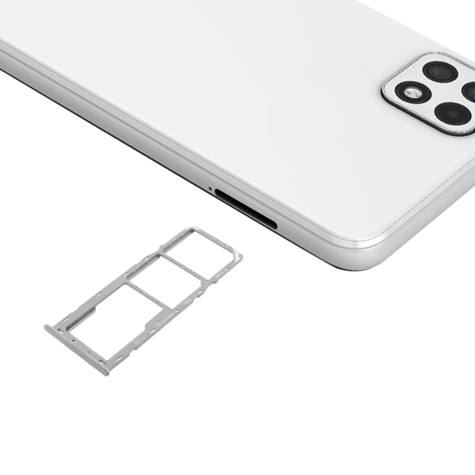 Samsung A22 A225 Sim Kapağı Beyaz