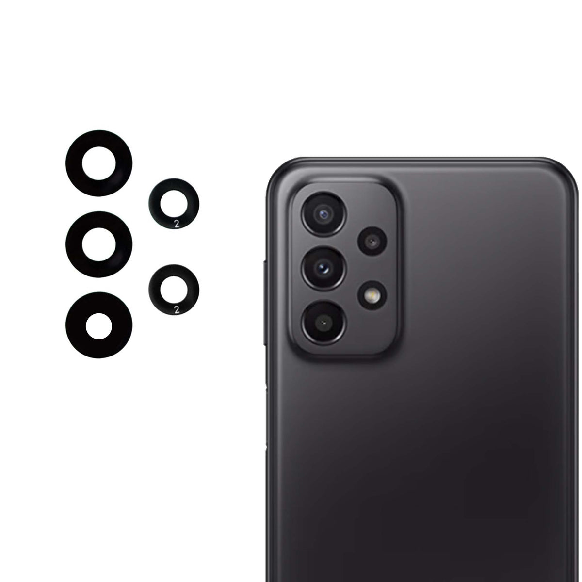 Samsung A23 A235 Kamera Camı