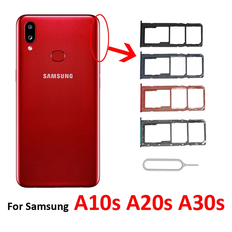Samsung A30S A307 Sim Kapağı Kırmızı