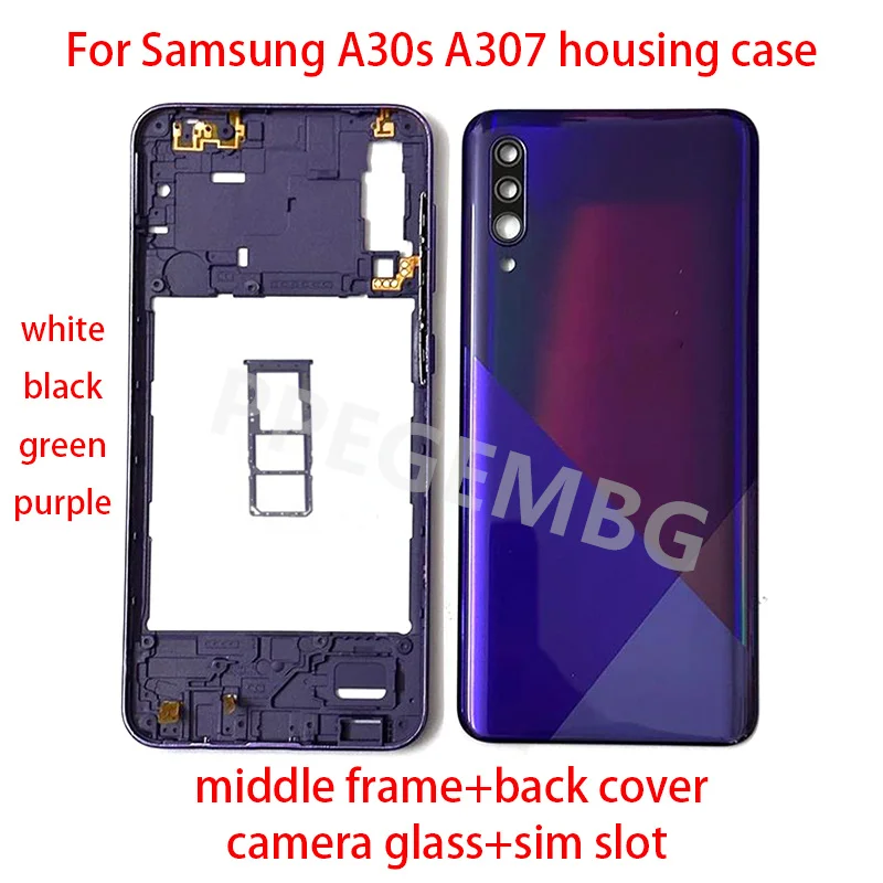 Samsung A30S A307 Sim Kapağı Siyah
