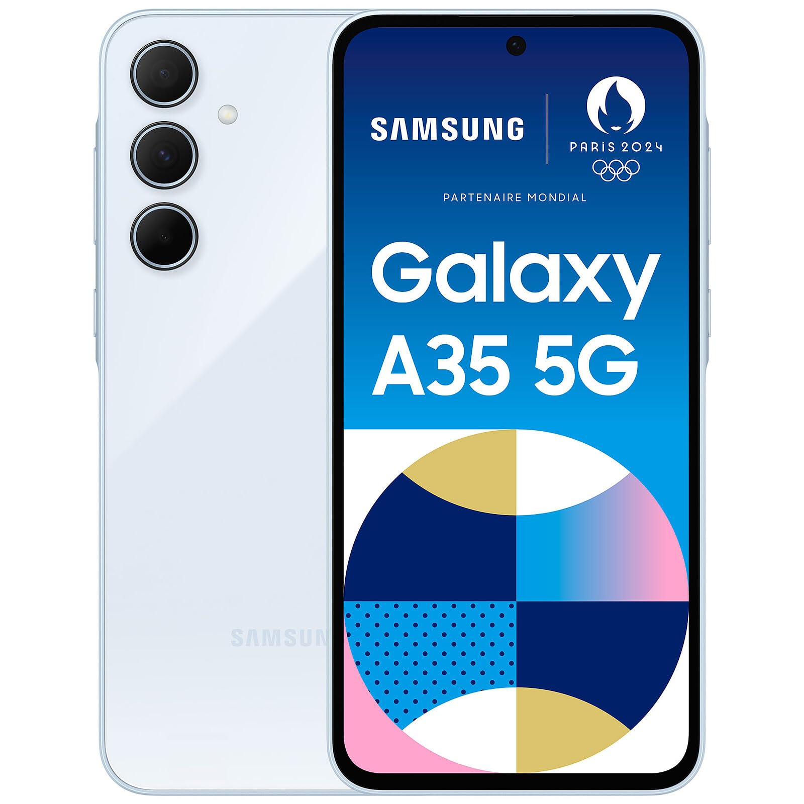 Samsung A35 A356 Parmak İzi Mavi