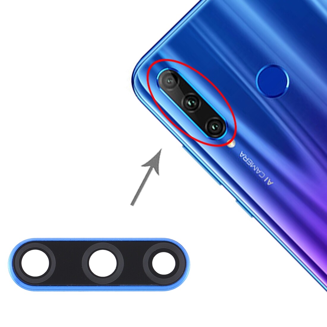 Huawei Honor 20 Lite Kamera Camı