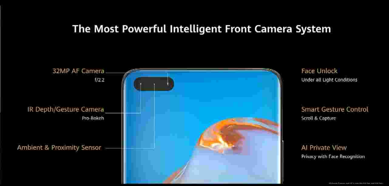 Huawei P40 Ön Kamera