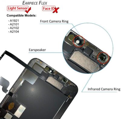 İphone Xs Max Org İç Kulaklık Sensör Flex