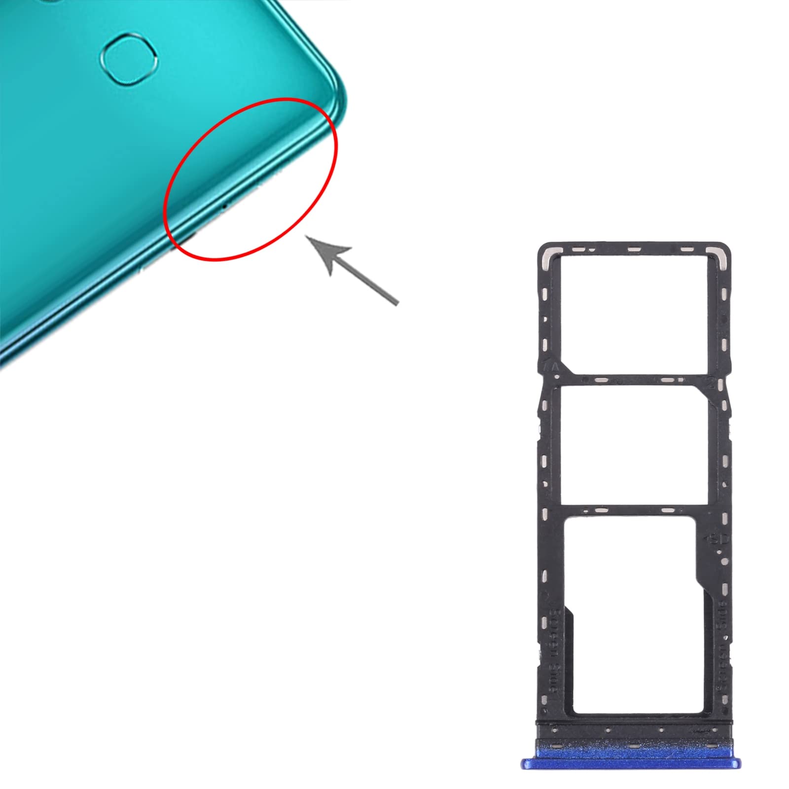 İnfinix Hot 10T Sim Kapağı Yeşil