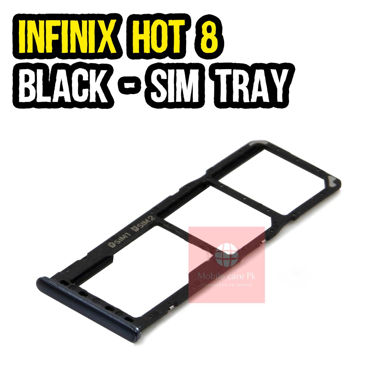 İnfinix Hot 8 Sim Kapağı Siyah
