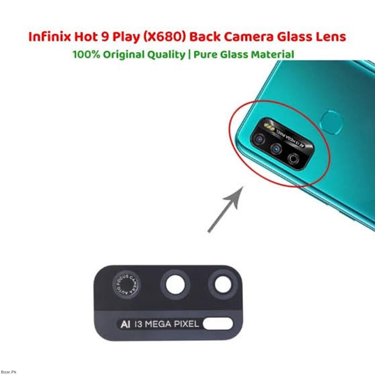 İnfinix Hot 9 Play Kamera Camı