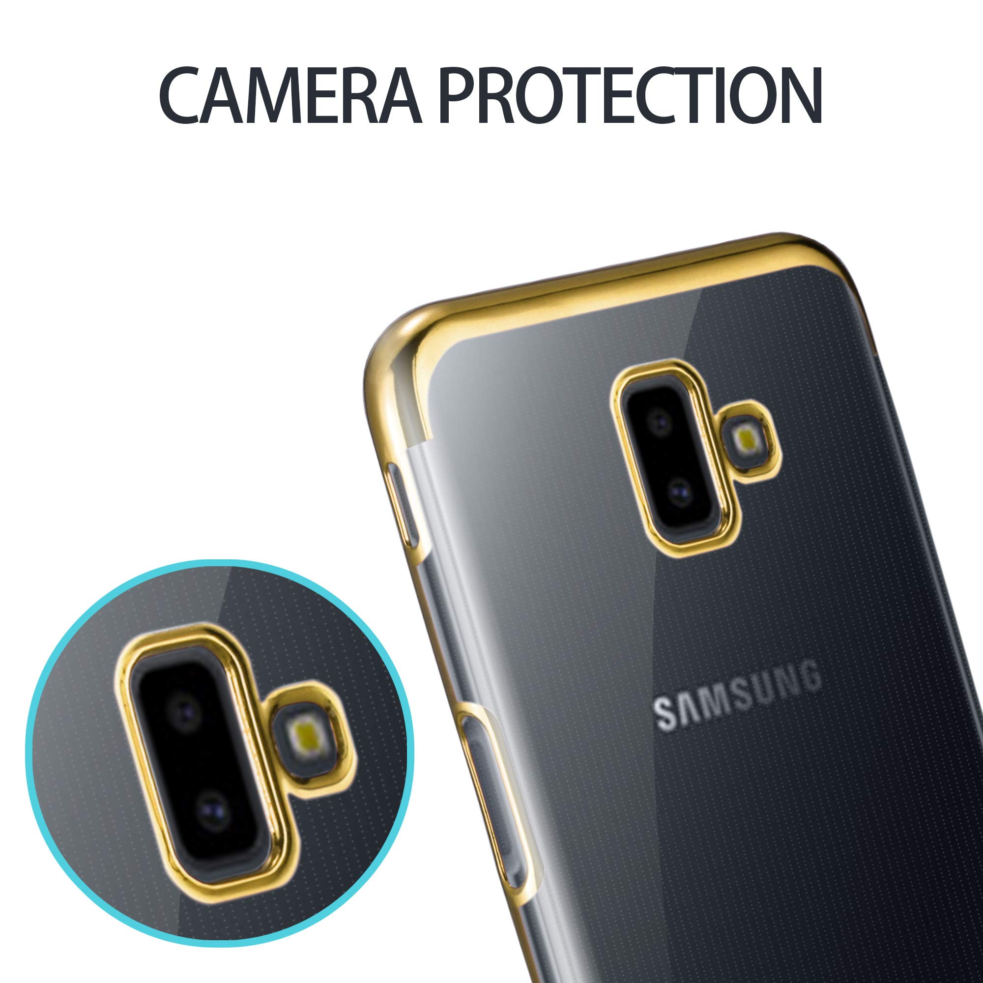 Samsung J4 Plus J415 Sim Kapağı Gold
