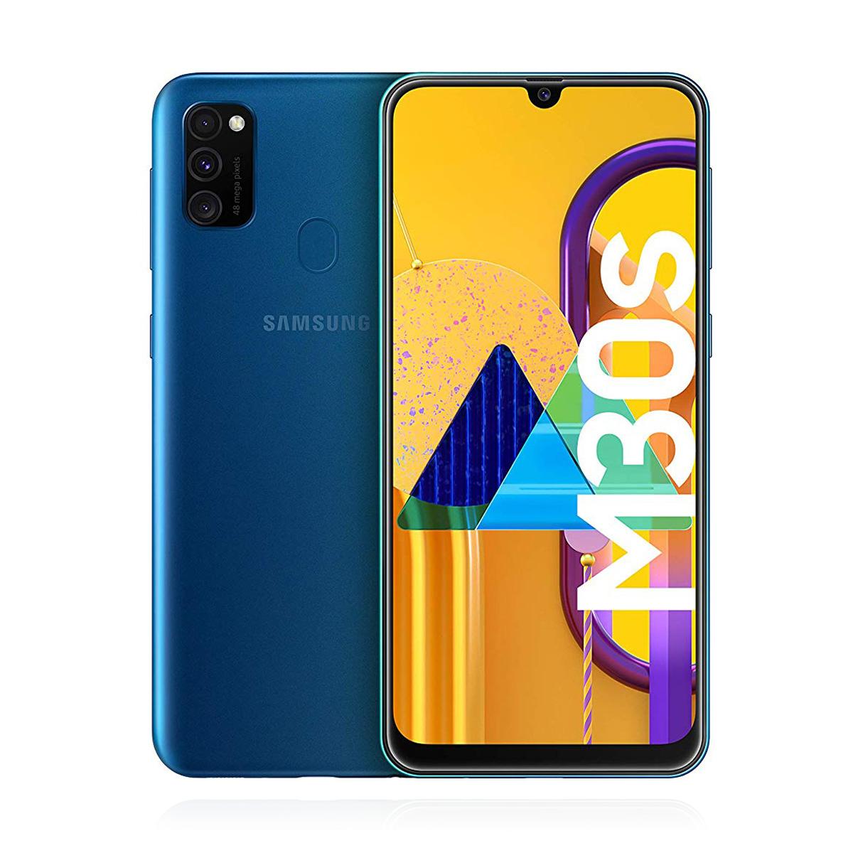 Samsung M30S M307 Tuş Bordu Mavi