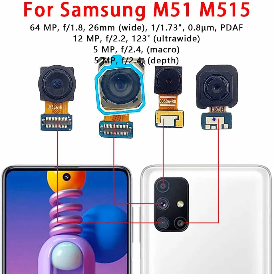 Samsung M51 M515 Arka Kamera