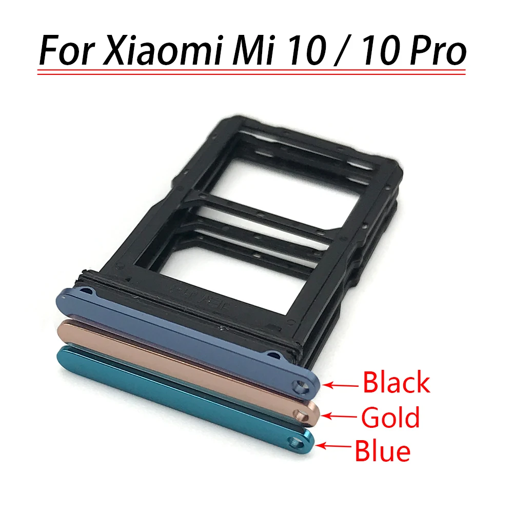 Xioami Mi 10 Sim Kapağı Siyah