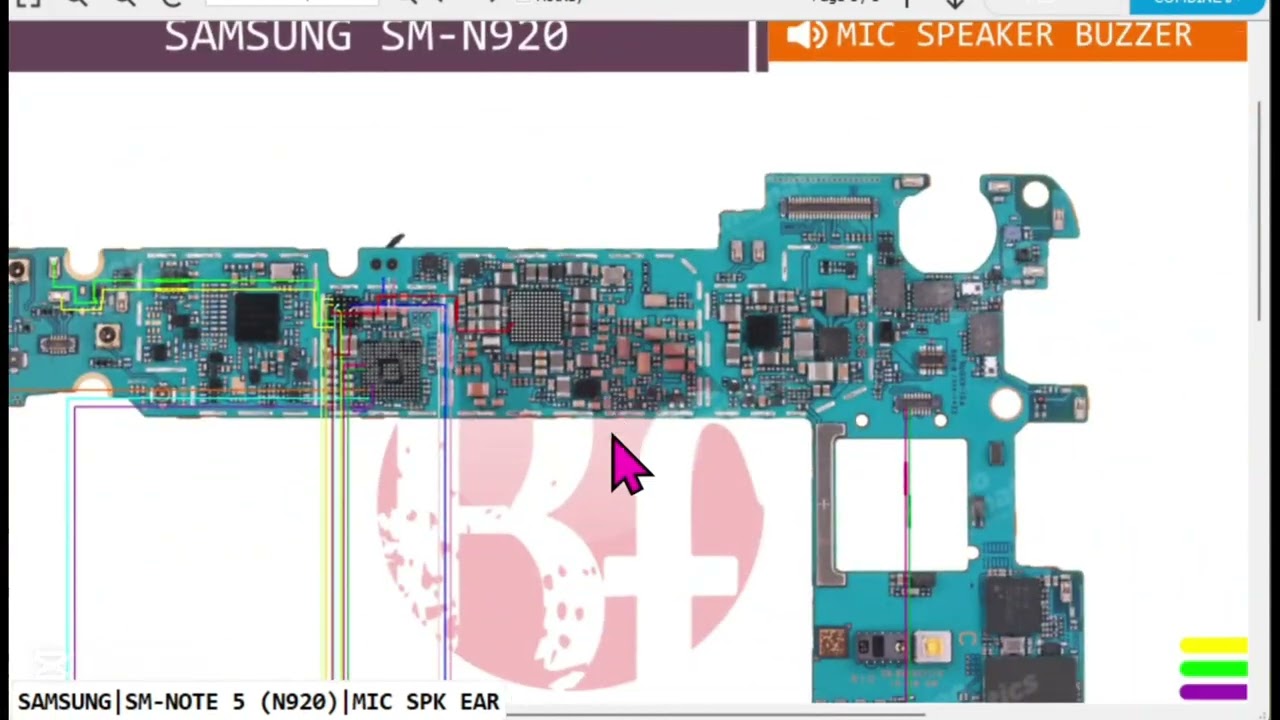 Samsung Note 5 N920 Mikrofon Bordu