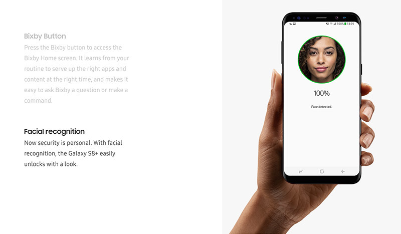 Samsung S8 Plus G955 Yüz Tanıma Kamera