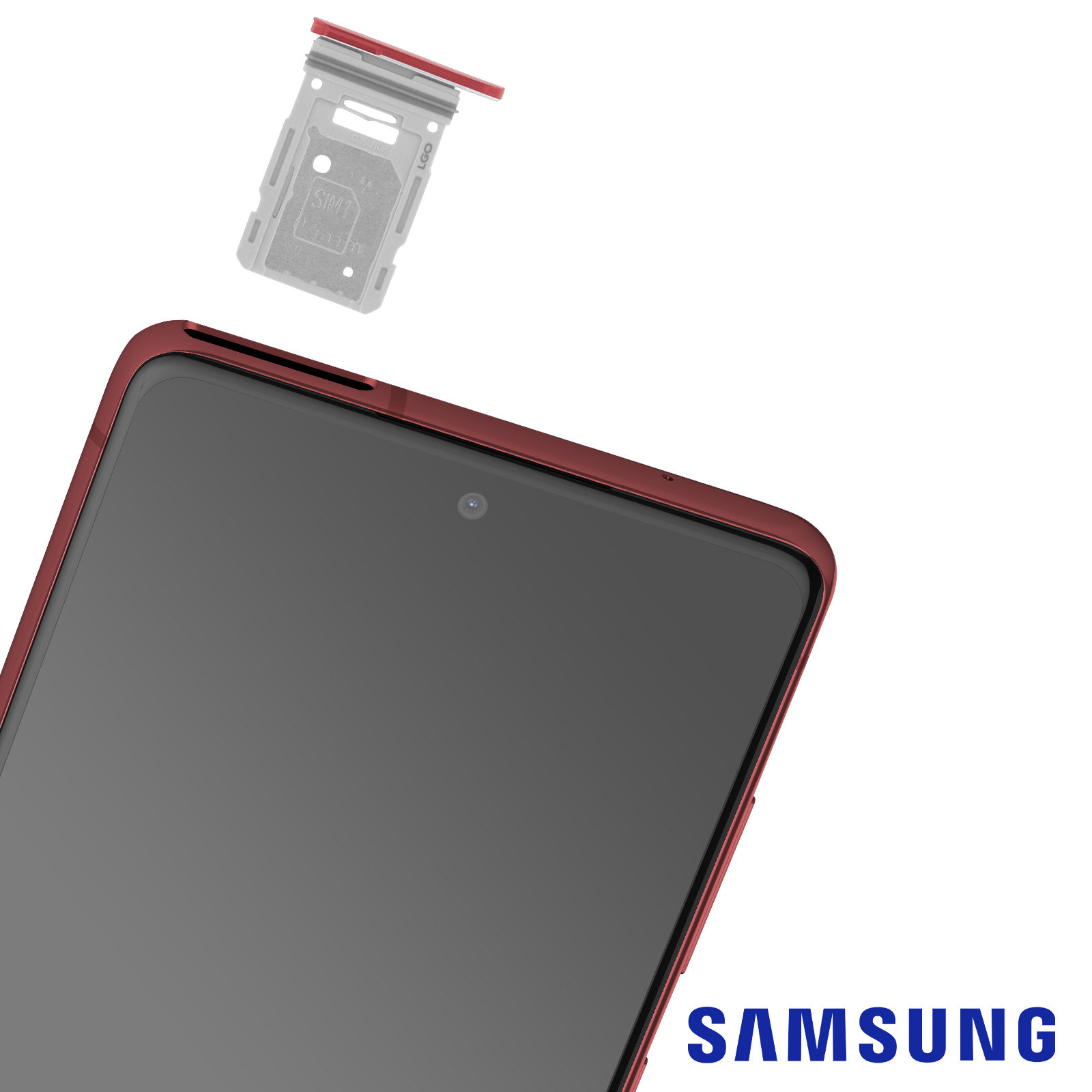 Samsung S20Fe Sim Kapağı Kırmızı