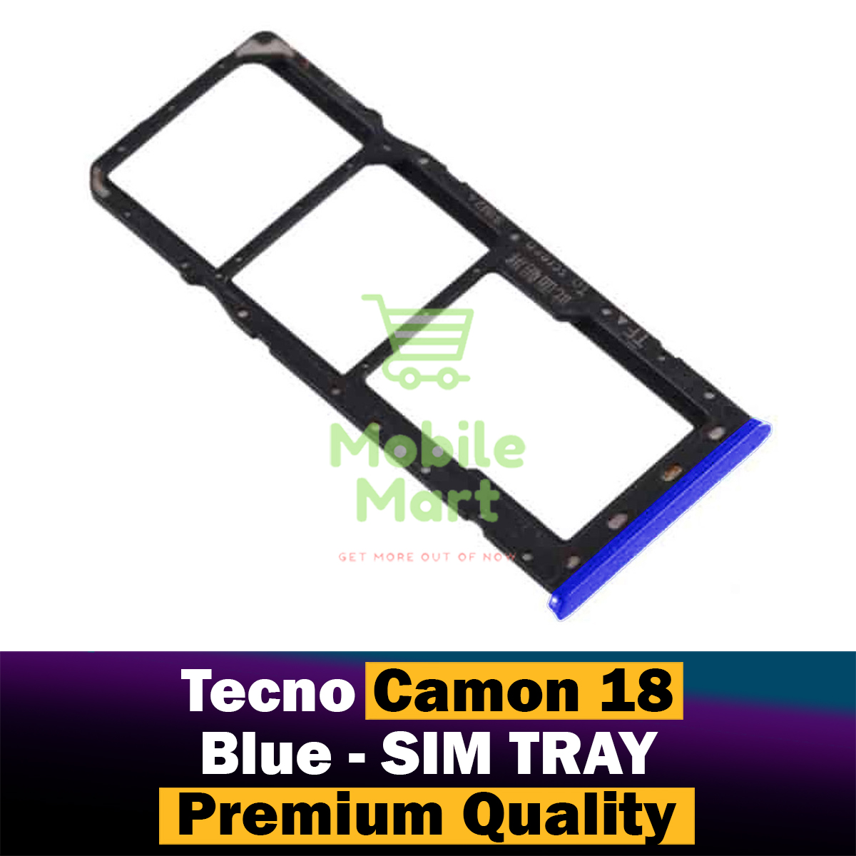 Tecno Camon 18 Sim Kapağı Mavi