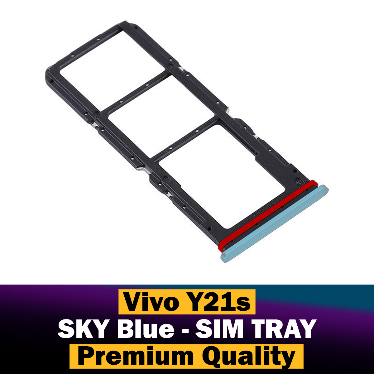 Vivo Y21S Sim Kapağı Mavi