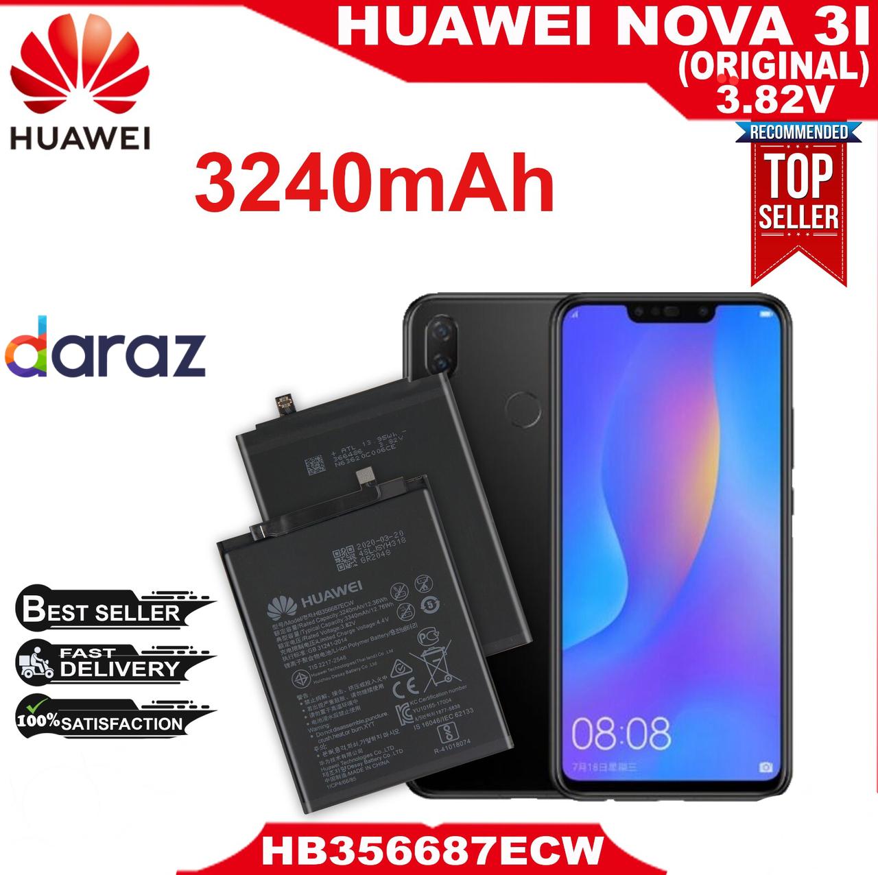 Huawei P30 Lite Mate 10 Lite Honor 9İ Nova 2İ 3İ HB356687ECW NewPower Batarya
