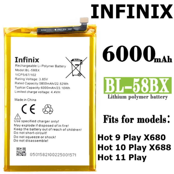 İnfinix Hot 9 Play Hot 10 Play Hot 11 Play NewPower Batarya