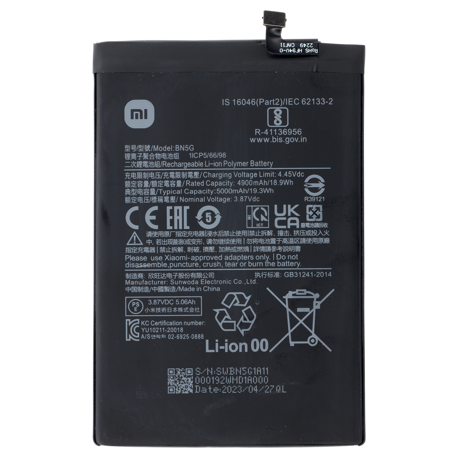 Redmi 10C BN5G NewPower Batarya