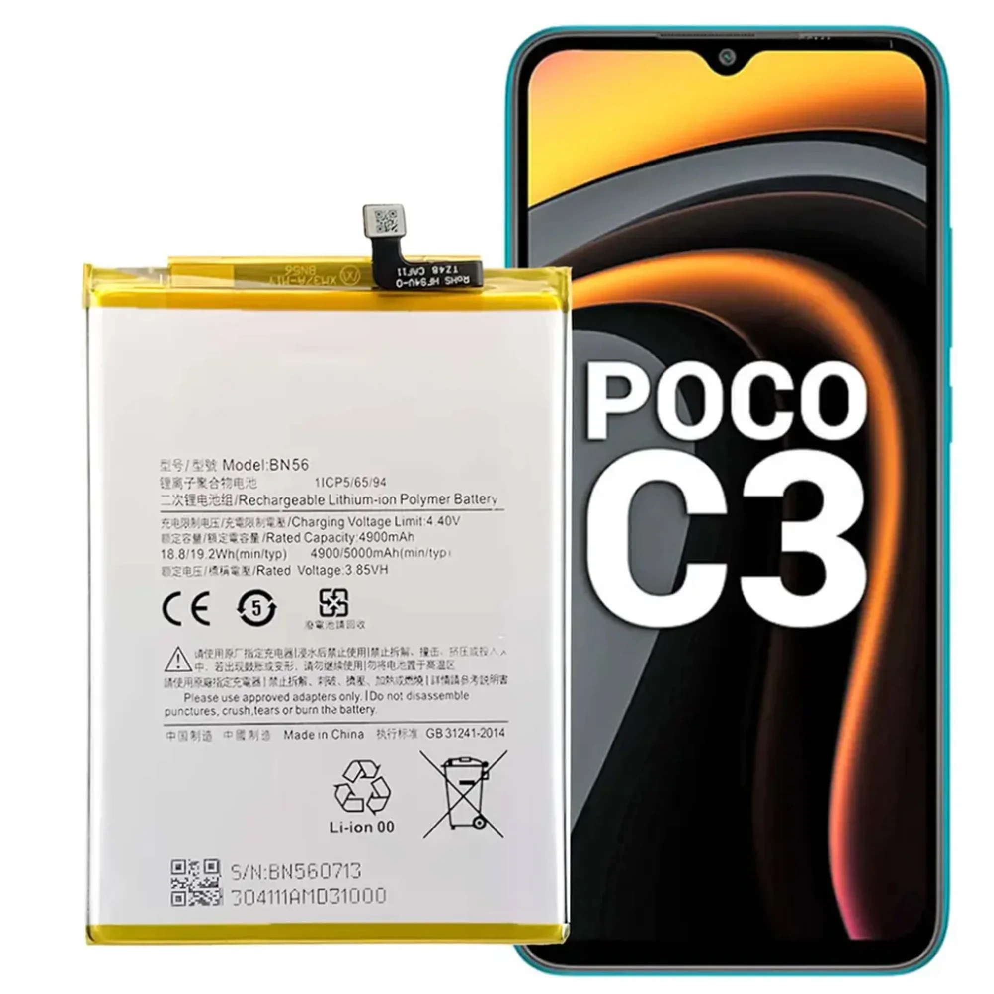 Redmi 9A 9İ 9C 10A A1 A1 Plus A2 Plus Poco C50 BN56 NewPower Batarya