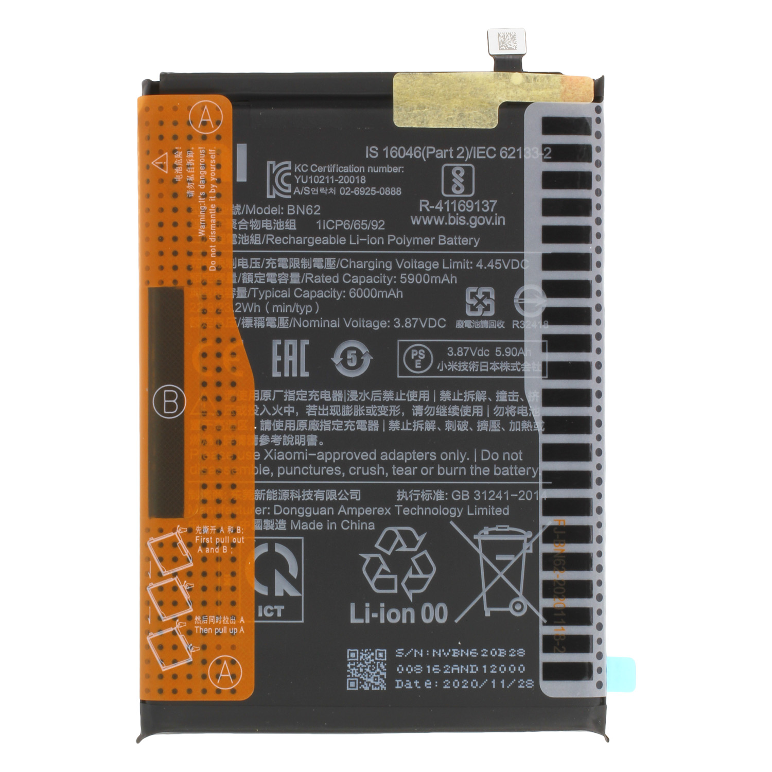Redmi 9T Poco M3 BN62 NewPower Batarya