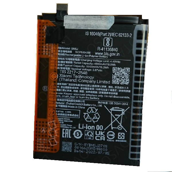Redmi Note 12 5G Mİ 12T Pro Poco X5 5G BN5J NewPower Batarya