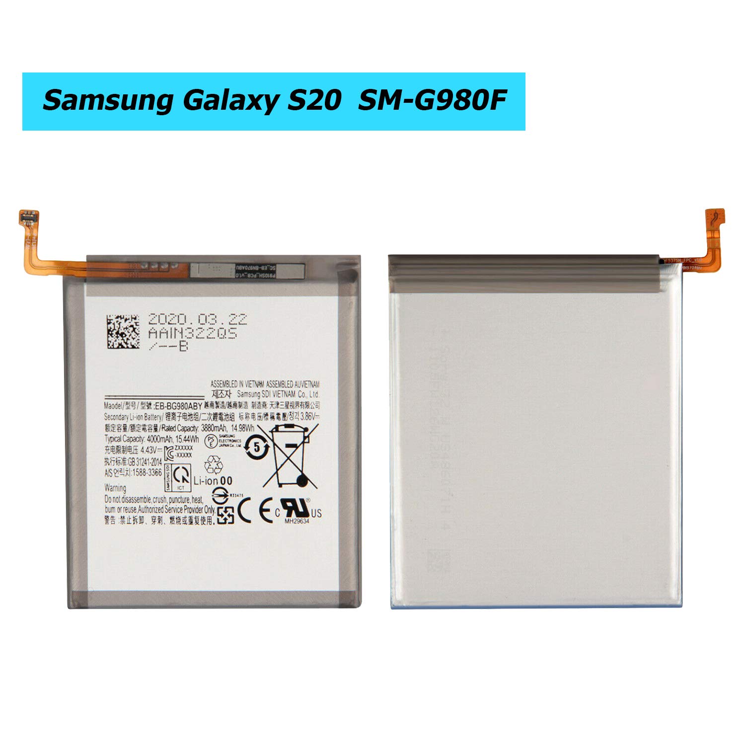 Samsung S20 G980 EB-BG980ABY NewPower Batarya