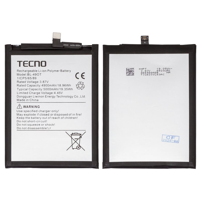 Tecno Camon 20 Camon 20 Pro BL-49OT Newpower Batarya