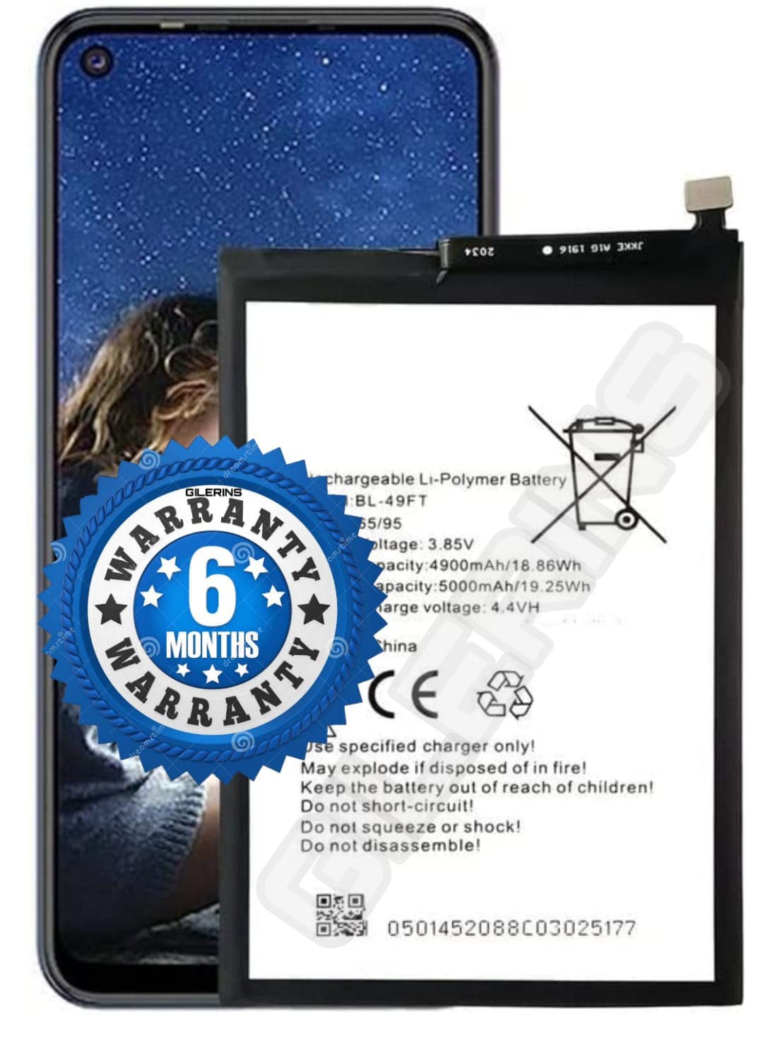 Tecno Spark Go 2020 Spark 5 Spark 6 Go Camon 15 BL-49FT Newpower Batarya