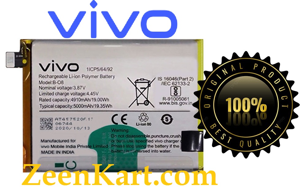 Vivo Y31 Y31S Y51 Y52S Y53S B-08 NewPower Batarya