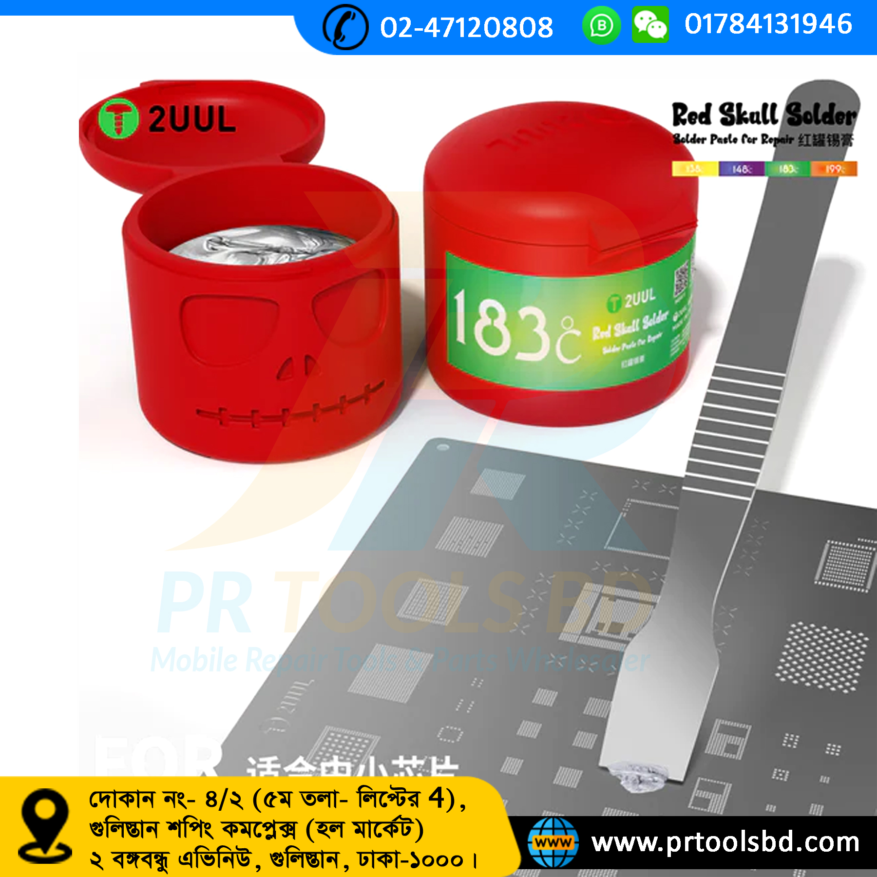 2UUL RS183 183 50g Derece Sıvı Lehim
