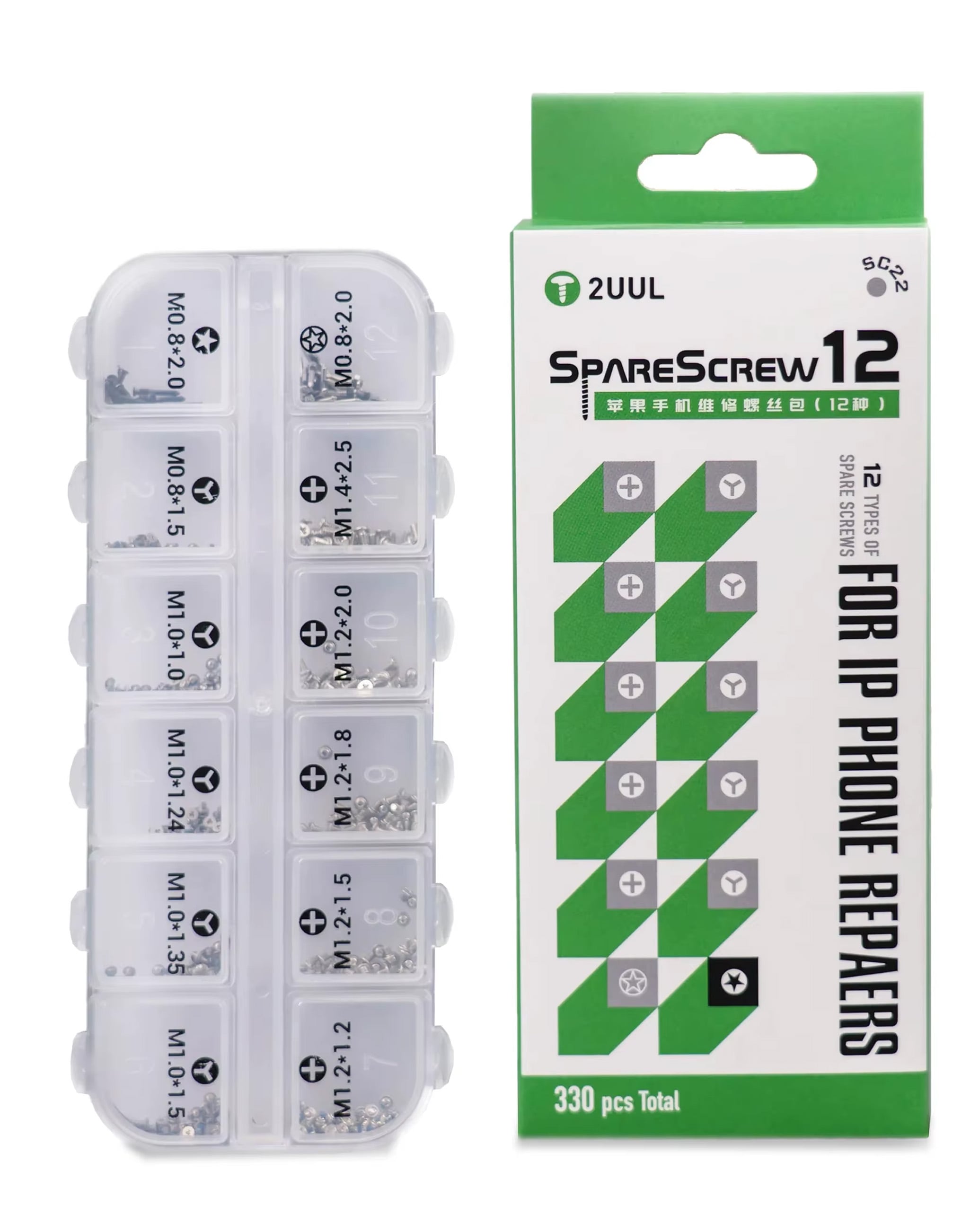 2UUL SC22 Iphone 12 Model Yıldız Vida 330 Adet