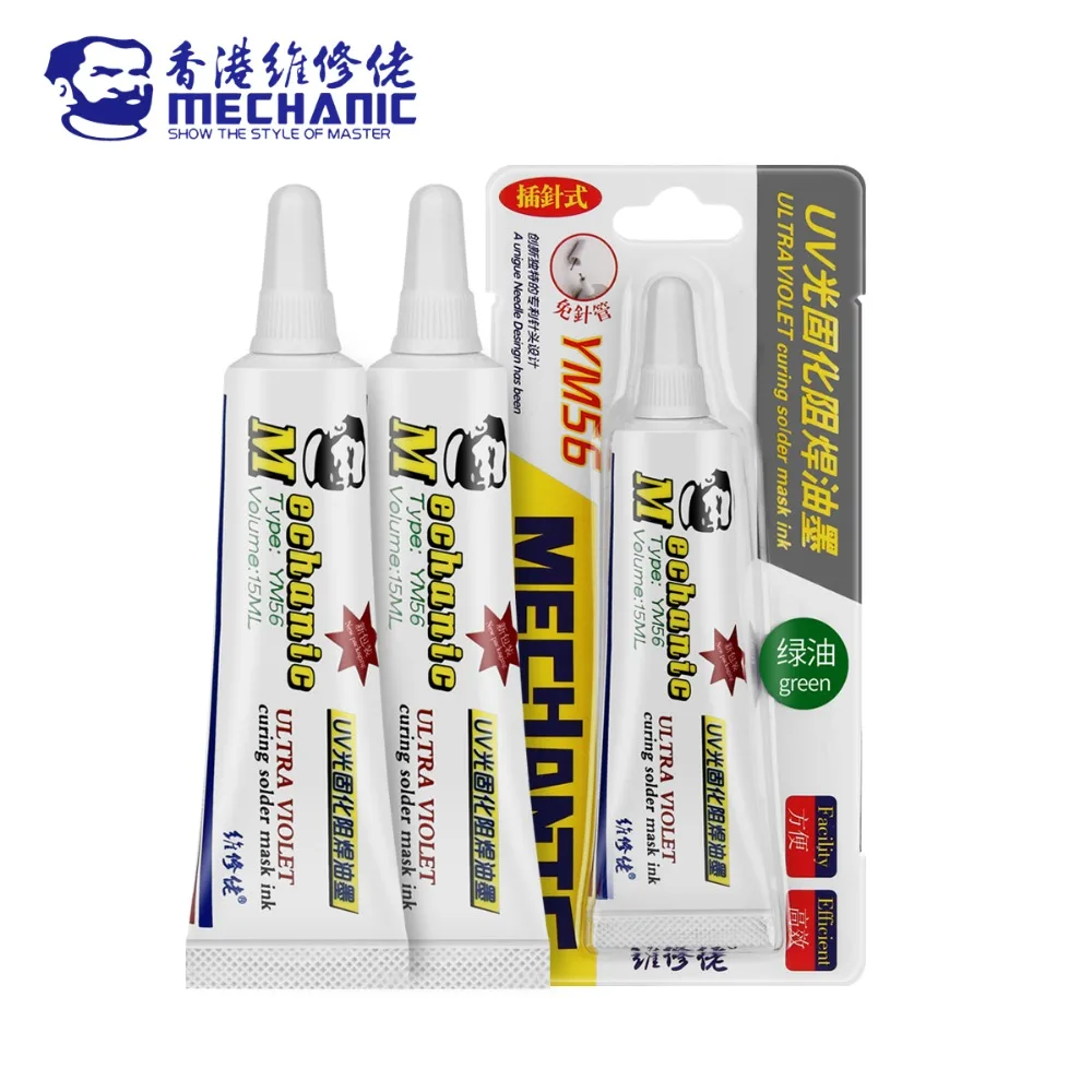 Mechanic Ym56 Siyah Blue Yeşil 15Ml Uv Flux