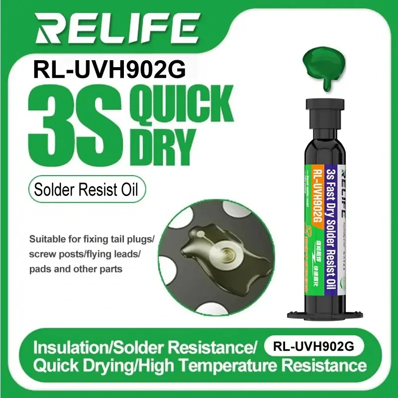 Relife Rl-Uvh902G 3s Hızlı Kuruyan Yeşil Uv Flux
