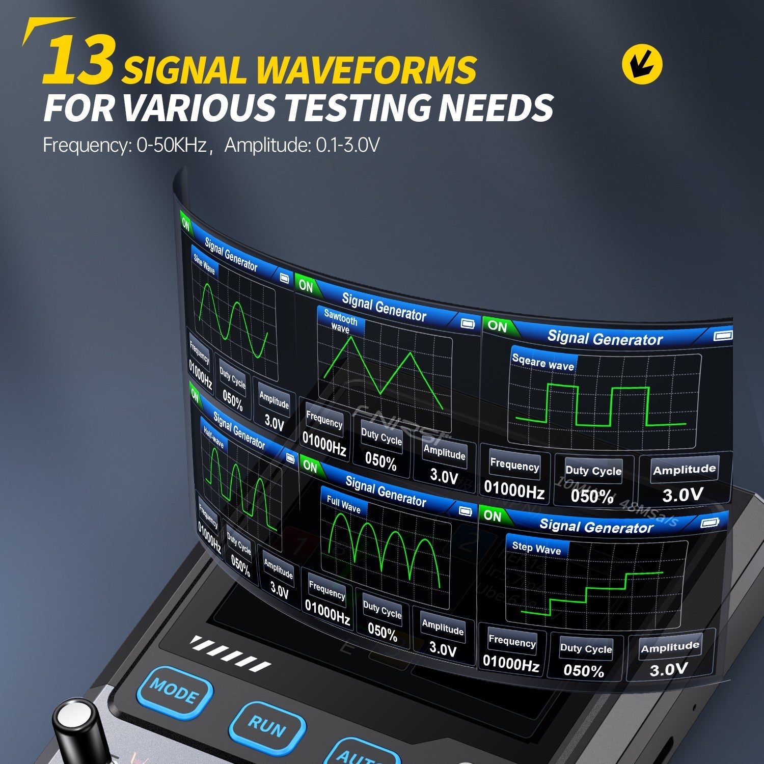 Fnirsi DSO-TC4 Transistör Test Osiloskop 10MHz 48MS/s