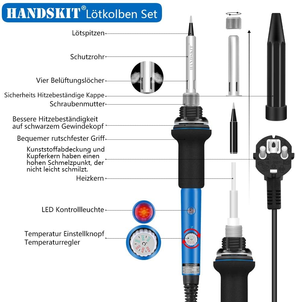 Handskit Big Polarize Sökme Lehim istasyonu Dereceli