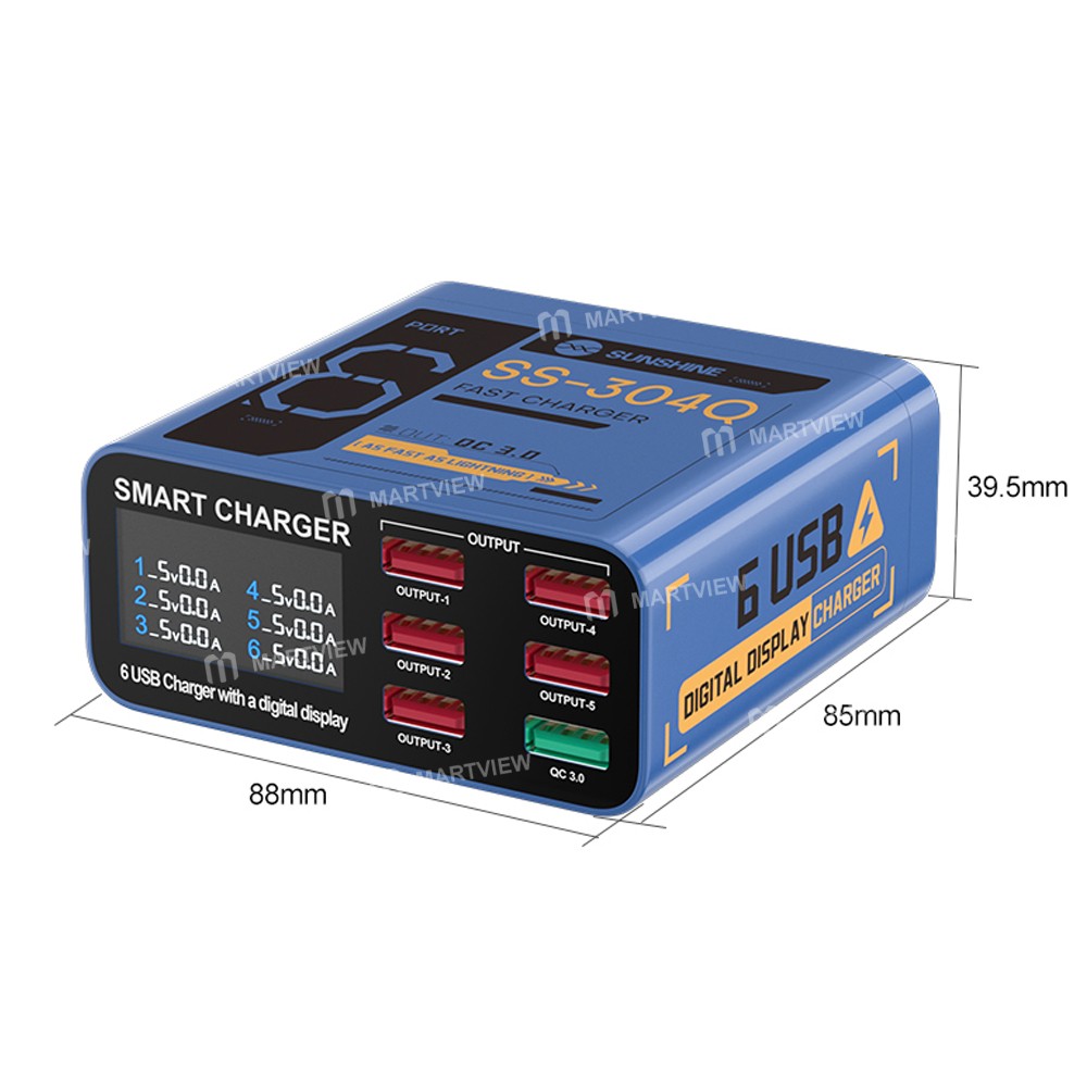 Sunshine Ss-304Q 6 Port Usb Tester