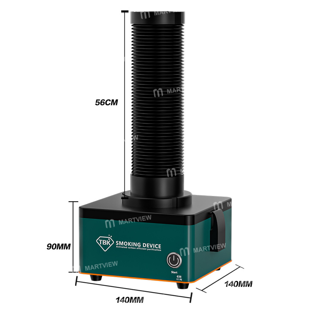 Tbk-638 Mini Masa Üstü Duman Emici Fan