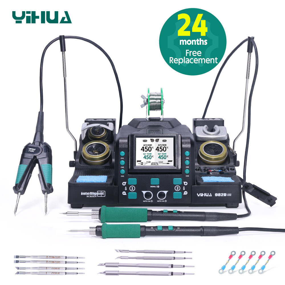 Yihua 982D-III Mini Cımbız+C210 Kalem Havya