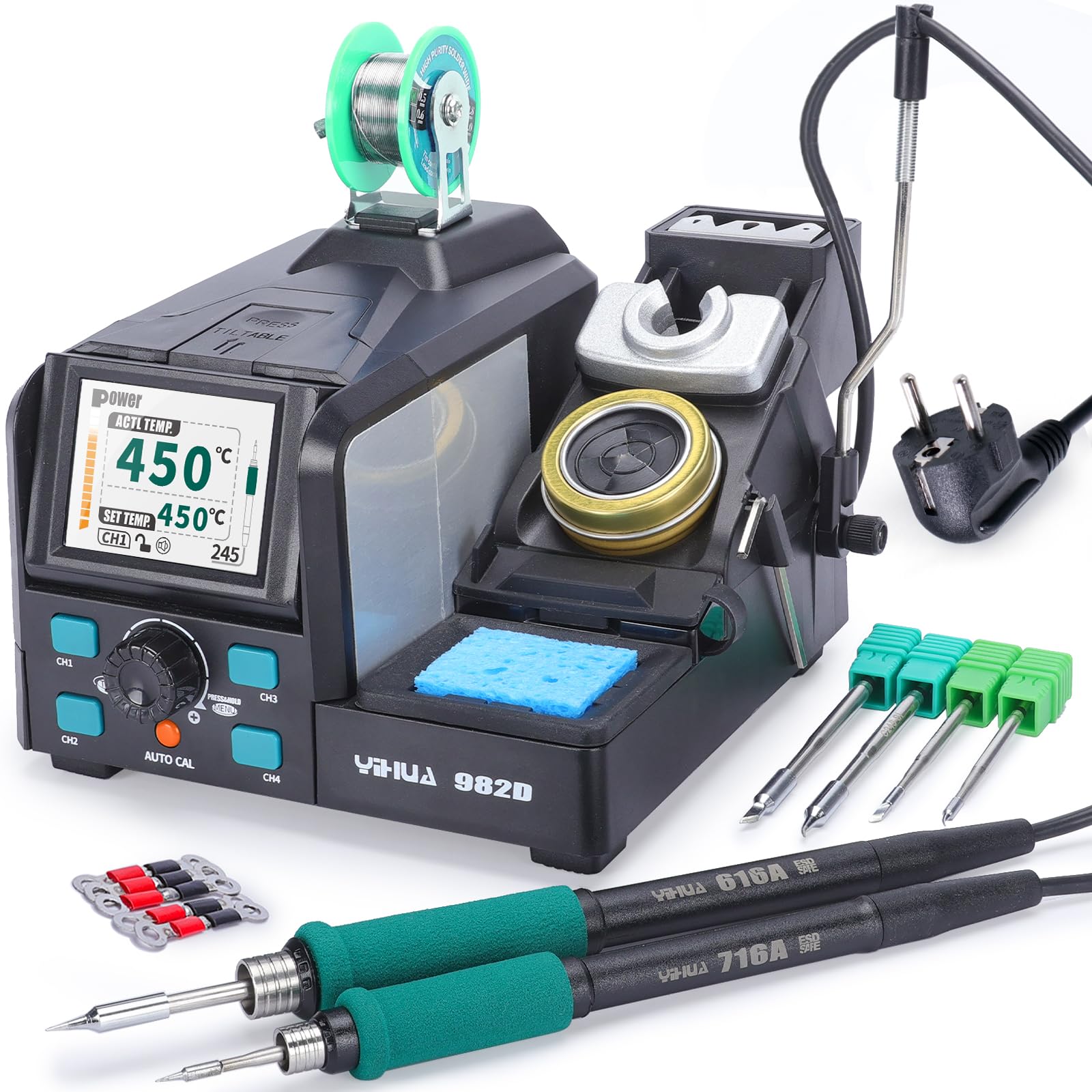 Yihua 982D-III Mini Cımbız+C210 Kalem Havya