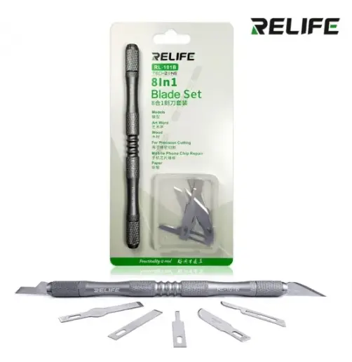 Relife Rl-101B 8 i 1 Arada Neşter Kesme Takımı