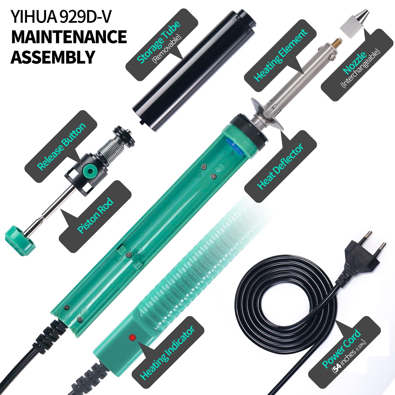 Yihua 929D-V Fişli Lehim Pompası