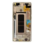 Samsung Galaxy Note 8 (Servis Paketi) (Akçaağaç Altın) İçin Uyumlu Çerçeveli OLED Düzeneği  3737527