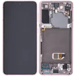 Samsung Galaxy S21 5G (Satış Sonrası Plus) (Phantom Violet) İçin Uyumlu Çerçeveli OLED Düzeneği  1394428